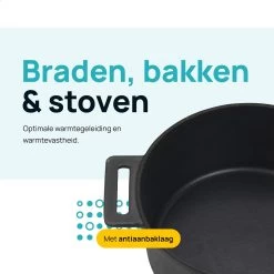 MOA Gietijzeren Braadpan - Inhoud 7,1 Liter - 29CM - Rond - Alle Warmtebronnen - Ook Voor Inductie - Gewicht 7,6 Kg - Zwart - MC29B 14 MOA Gietijzeren Braadpan - Inhoud 7,1 Liter - 29CM - Rond - Alle Warmtebronnen - Ook Voor Inductie - Gewicht 7,6 Kg - Zwart - MC29B -Woonkeuken Winkel 1200x1200 566