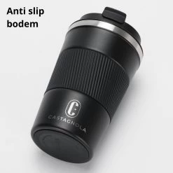 Castagnola Design RVS Koffiebeker To Go - Zwart - 380ml - Thermosbeker - Theebeker -Woonkeuken Winkel 1200x1200 607