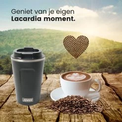 LaCardia Koffiebeker To Go Premium Zwart – Thermosbeker – Theebeker – 380ML – Herbruikbaar -Woonkeuken Winkel 1200x1200 646
