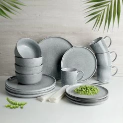 Excellent Serviesset - Servies - 16 Stuks - Aardewerk - Grijs -Woonkeuken Winkel 1200x1200 678