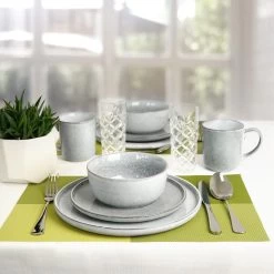 Excellent Serviesset - Servies - 16 Stuks - Aardewerk - Grijs -Woonkeuken Winkel 1200x1200 682