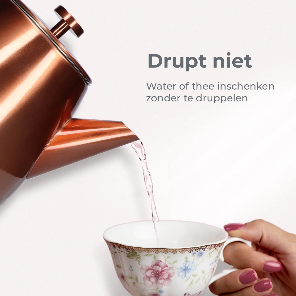 Vaja® Theepot Juliette Rosé Dubbelwandig 7 Vaja® Theepot Juliette Rosé Dubbelwandig - Afbeelding 5