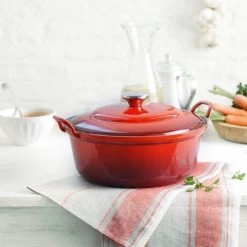 Le Creuset Braadpan Faitout Tradition Kersenrood - ø 24 Cm / 3 Liter -Woonkeuken Winkel 1200x1200 75