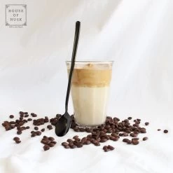 House Of Husk Latte Macchiato Lepels Set - Lange Theelepels - Koffielepels - Longdrinklepels - Sorbetlepels - Barlepel - RVS - 6 Stuks - 20CM - Zwart -Woonkeuken Winkel 1200x1200 756