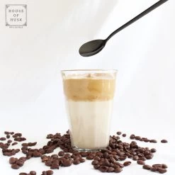 House Of Husk Latte Macchiato Lepels Set - Lange Theelepels - Koffielepels - Longdrinklepels - Sorbetlepels - Barlepel - RVS - 6 Stuks - 20CM - Zwart -Woonkeuken Winkel 1200x1200 758