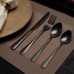 OEC Kitchen Bestekset 36-delig - Zwart - 6 Persoons - Steakmessen - Messen - Vorken - Lepels - RVS 11 OEC Kitchen Bestekset 36-delig - Zwart - 6 Persoons - Steakmessen - Messen - Vorken - Lepels - RVS -Woonkeuken Winkel 1200x1200 766