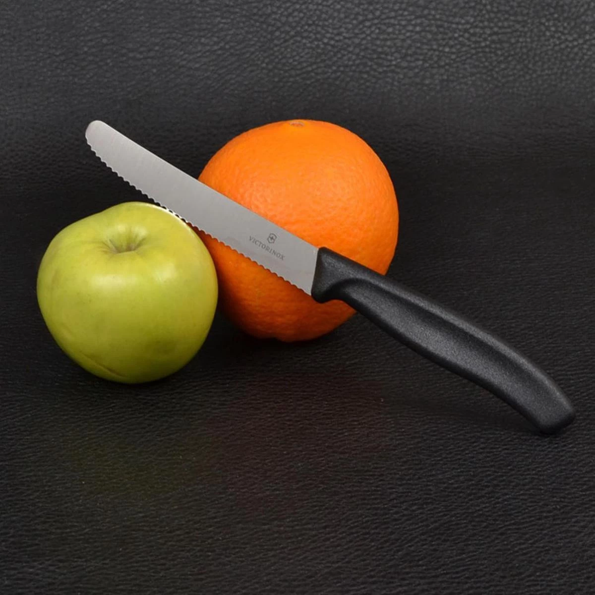 Victorinox Tafelmes 6 Stuks Zwart Krom Heft 5 Victorinox Tafelmes 6 Stuks Zwart Krom Heft - Afbeelding 3