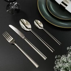 Nevana Bestekset - 24 Delig - 18/10 Edelstaal - Bestek - Lepels, Messen, Vorken -Woonkeuken Winkel 1200x1200 809