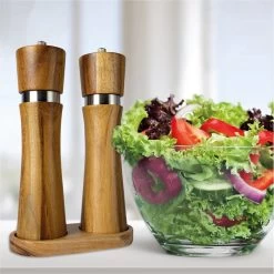 Nimma® Peper En Zoutmolen Set - Incl Navul Lepel - Verstelbare Maalgraad - Acacia Hout -Woonkeuken Winkel 1200x1200 844