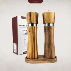 Nimma® Peper En Zoutmolen Set - Incl Navul Lepel - Verstelbare Maalgraad - Acacia Hout -Woonkeuken Winkel 1200x1200 847