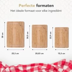 Rochester Snijplanken Hout – Borrelplank – Serveerplank - 3-Delig – Organisch Bamboe – Luxe Design – Hygienisch En Duurzaam -Woonkeuken Winkel 1200x1200 904