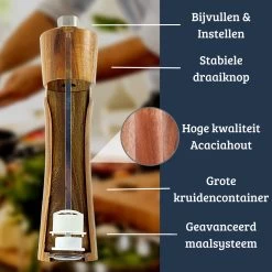 UNBOX Peper En Zoutmolen Set - Pepermolen - Zoutmolen - BBQ Accesoires - Acacia Hout - RVS 10 UNBOX Peper En Zoutmolen Set - Pepermolen - Zoutmolen - BBQ Accesoires - Acacia Hout - RVS -Woonkeuken Winkel 1200x1200 937