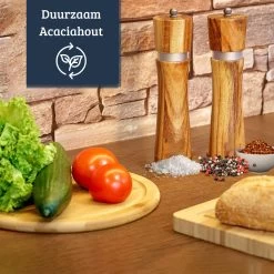 UNBOX Peper En Zoutmolen Set - Pepermolen - Zoutmolen - BBQ Accesoires - Acacia Hout - RVS 12 UNBOX Peper En Zoutmolen Set - Pepermolen - Zoutmolen - BBQ Accesoires - Acacia Hout - RVS -Woonkeuken Winkel 1200x1200 939