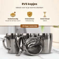 Lupine Beker RVS Dubbelwandig 200ml Lang Warm Set Van 2 Kopjes Mooie Set Bekers Van Roestvrij Staal -Woonkeuken Winkel 1200x1200 960