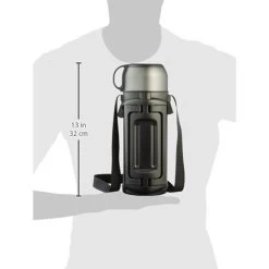 Lock&Lock Thermoskan - Isoleerkan - Thee En Koffie - Lekvrij - 1,5 Liter - RVS - Inklapbaar Handvat - Zwart -Woonkeuken Winkel 1200x1200 972