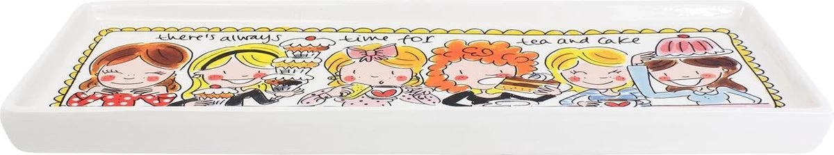 Blond Amsterdam Even Bijkletsen Cakeschaal - 33 Cm 4 Blond Amsterdam Even Bijkletsen Cakeschaal - 33 Cm - Afbeelding 2