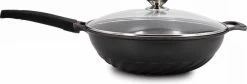 Cheffinger Wokpan Met Deksel - 32cm - Zwart - Pan - Keukenaccessoires 16 Cheffinger Wokpan Met Deksel - 32cm - Zwart - Pan - Keukenaccessoires -Woonkeuken Winkel 1200x408