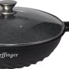 Cheffinger Wokpan Met Deksel - 32cm - Zwart - Pan - Keukenaccessoires -Woonkeuken Winkel 1200x412 1