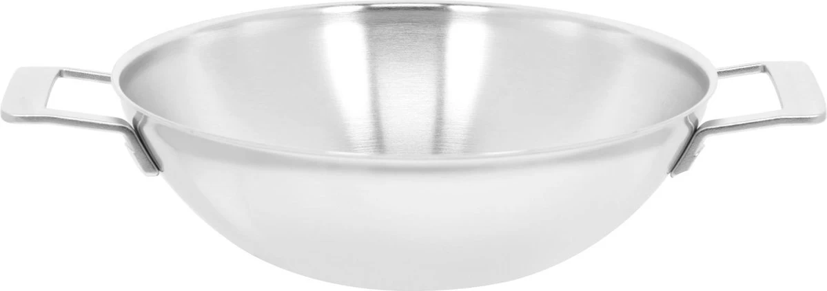 Demeyere Industry 5 RVS Wokpan – Wokpan Inductie – 30 Cm –2 Handvaten – PTFE-vrij 4 Demeyere Industry 5 RVS Wokpan – Wokpan Inductie – 30 Cm –2 Handvaten – PTFE-vrij - Afbeelding 2
