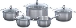 BK Excellent Pannenset - 5-delig - RVS - Inductie