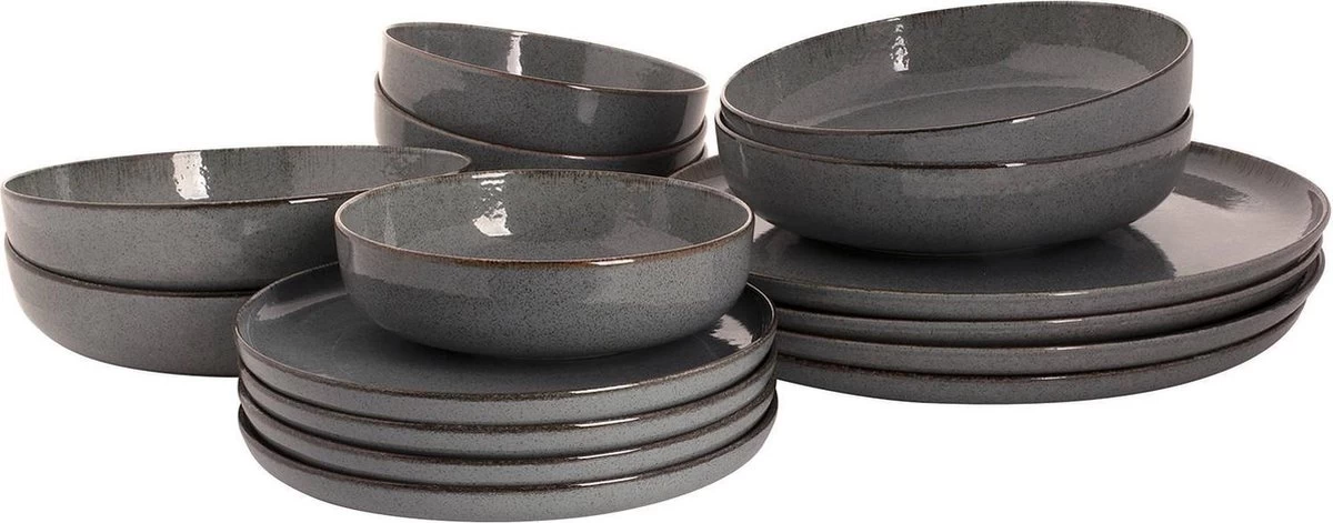 Palmer Serviesset Antigo Porselein 4-persoons 16-delig Blauw 3 Palmer Serviesset Antigo Porselein 4-persoons 16-delig Blauw