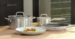 Tefal Virtuoso Pannenset 5 Delig - Hoge Kookpan Ø 22 Cm + Steelpan Ø 16 Cm + Kookpannen Ø 18/20/24 Cm -Woonkeuken Winkel 1200x634