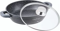 Cheffinger 28cm Lage Kookpot / Braadpan - CF-SC28 -Woonkeuken Winkel 1200x637