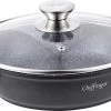 Cheffinger 28cm Lage Kookpot / Braadpan - CF-SC28 2 Cheffinger 28cm Lage Kookpot / Braadpan - CF-SC28 -Woonkeuken Winkel 1200x638 1