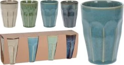 Merkloos Melkbekers - 4x Stuks - Diverse Kleuren - Porselein - 330 Ml -Woonkeuken Winkel 1200x638 3