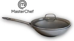 MasterChef / Jumbo - Wokpan - Met Glazen Deksel - 28 Cm - Inductie -Woonkeuken Winkel 1200x671 1