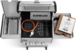 Burnhard Gas BBQ FRED JR. Deluxe - 2 Branders - Incl. Keramische Infraroodbrander & Afdekhoes - Deluxe 24 Burnhard Gas BBQ FRED JR. Deluxe - 2 Branders - Incl. Keramische Infraroodbrander & Afdekhoes - Deluxe -Woonkeuken Winkel 1200x797 3