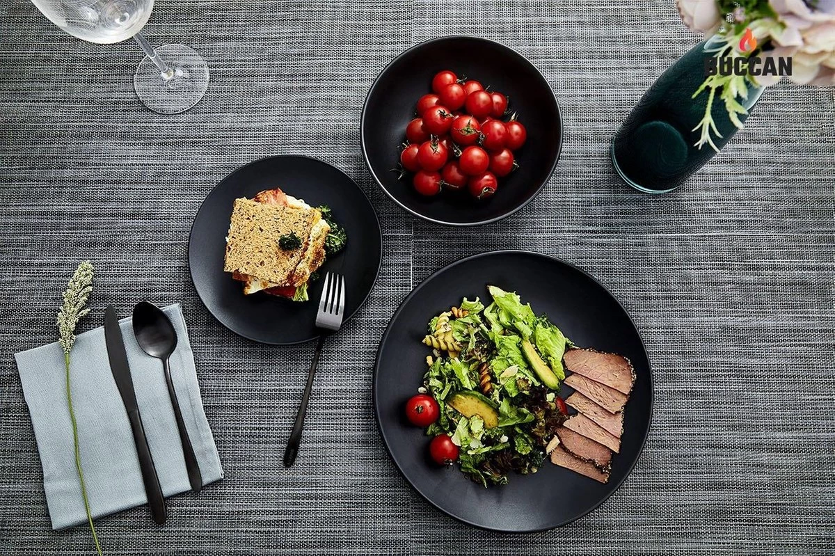 Buccan Borden Set - Matt Onyx - Zwart - 18pcs 8 Buccan Borden Set - Matt Onyx - Zwart - 18pcs - Afbeelding 6