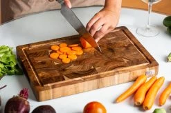 VDN Professionele Snijplank Acacia Hout Met Sapgeul En Handvatten – Hakblok 26x38x3.5 Cm -Woonkeuken Winkel 1200x799 73