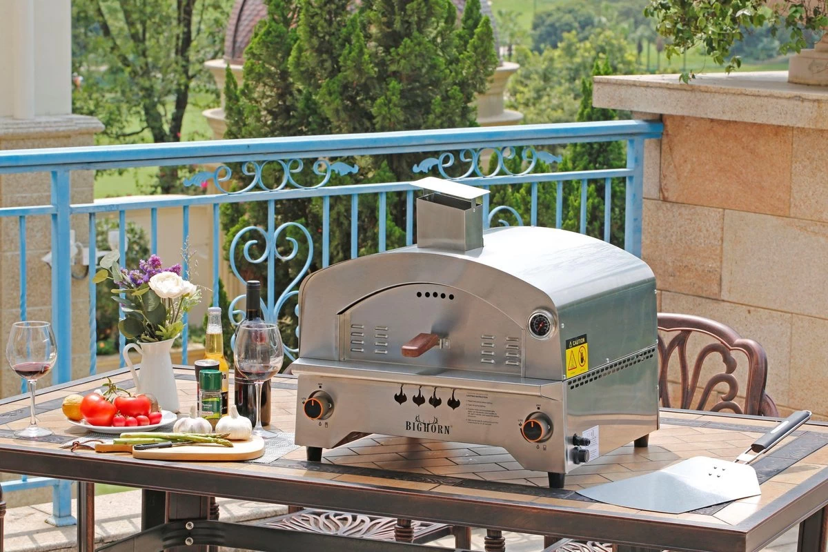 Bighorn Outdoor Edelstaal Gas Pizza Oven - Draagbare Gas Barbecue - Edelstaal -Model SRGG20001 13 Bighorn Outdoor Edelstaal Gas Pizza Oven - Draagbare Gas Barbecue - Edelstaal -Model SRGG20001 - Afbeelding 11