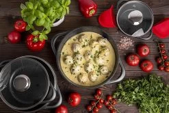 Smile 10-Delige Pannenset - Anti Aanbaklaag - Vaatwasser Bestendig - Zwart - MGK-17 19 Smile 10-Delige Pannenset - Anti Aanbaklaag - Vaatwasser Bestendig - Zwart - MGK-17 -Woonkeuken Winkel 1200x800 64