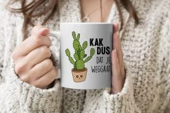 Mok - Koffiemok - Spreuken - Quote - 'Kak Dus Dat Je Weggaat' - Baan - Mokken - 350 ML - Beker - Koffiemokken - Theemok - Mok Met Tekst -Woonkeuken Winkel 1200x800 99