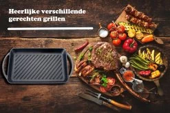 Kicinn Grillplaat - Gietijzer - Geëmailleerd - Incl. Accessoires - Ø 33 X 21.8 Cm (LxB) -Woonkeuken Winkel 1200x801 4