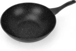 Swiss Pro+ Wokpan - Met Glazen Deksel - 28cm - Zwart -Woonkeuken Winkel 1200x805 4