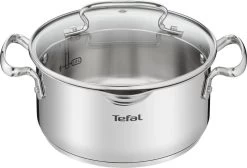 Tefal Duetto+ Pannenset -10 Delig- 5 Pannen - Kookpannenset - Zilver - Afdruipdeksels -Woonkeuken Winkel 1200x816