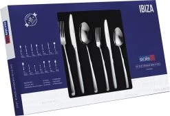 Sola Bestekset Ibiza - Economy - 9 Persoons - 90 Delig - Zilver Chroomstaal 18/0 - RVS -Woonkeuken Winkel 1200x820 1