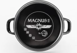 Lite-Body - Magnus Soeppan / Stamppotpan Met Deksel - Ø 24 Cm/ 8l - Emaille - Grijs -Woonkeuken Winkel 1200x827 1