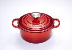 Le Creuset Signature Braadpan - 4,2 L - 24 Cm - Kersenrood -Woonkeuken Winkel 1200x839