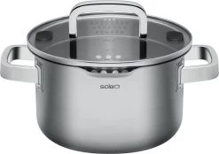 Sola Pannenset Juvia - 4 Delig - Ø 16,16,18,20 Cm - Zilver - RVS - Sandwichbodem -Woonkeuken Winkel 1200x844
