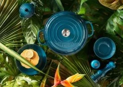 Le Creuset Braadpan Campagnard Signature Deep Teal - ø 30 Cm / 3.5 Liter -Woonkeuken Winkel 1200x853 2