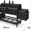 Klarstein Kingsville Double Barbecue - Houtskool- En Gasbarbecue - Smoker BBQ - Inclusief Deksels En Thermometer - Met 2 Roosters - Zwart -Woonkeuken Winkel 1200x870 5