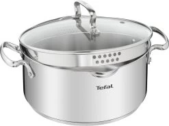Tefal Duetto+ Pannenset -10 Delig- 5 Pannen - Kookpannenset - Zilver - Afdruipdeksels -Woonkeuken Winkel 1200x893 3