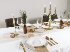 LeRijn® Serviesset Deventer 6 Persoons - 18 Delig - Licht Crème Wit Met Gouden Rand En Motief - Dinerborden - Soepborden - Dessertborden - Borden Servies - Bordenset -Woonkeuken Winkel 1200x899 18