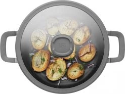 BergHOFF Leo Hapjespan Stone - 28 Cm - Met Glazen Deksel 8 BergHOFF Leo Hapjespan Stone - 28 Cm - Met Glazen Deksel -Woonkeuken Winkel 1200x904 1