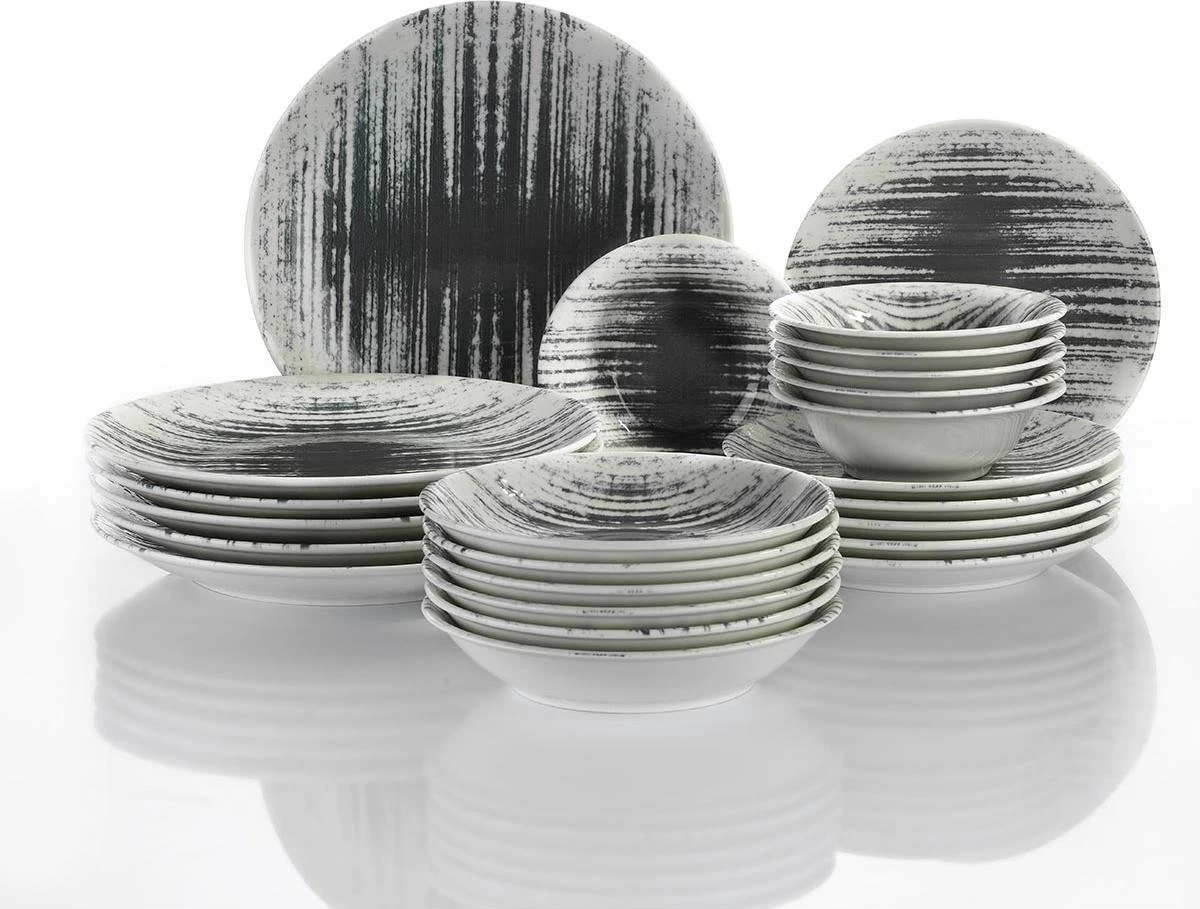 Kutahya Nano Ent.Otel Serviesset (24 Delig) 6 Personen - NNEO24Y2890056 4 Kutahya Nano Ent.Otel Serviesset (24 Delig) 6 Personen - NNEO24Y2890056 - Afbeelding 2