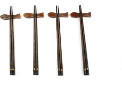 Asiansticks - Luxe Houten Chopsticks Met Houder - Sushiset Voor 4 Personen - Cadeauset -Woonkeuken Winkel 1200x912 3
